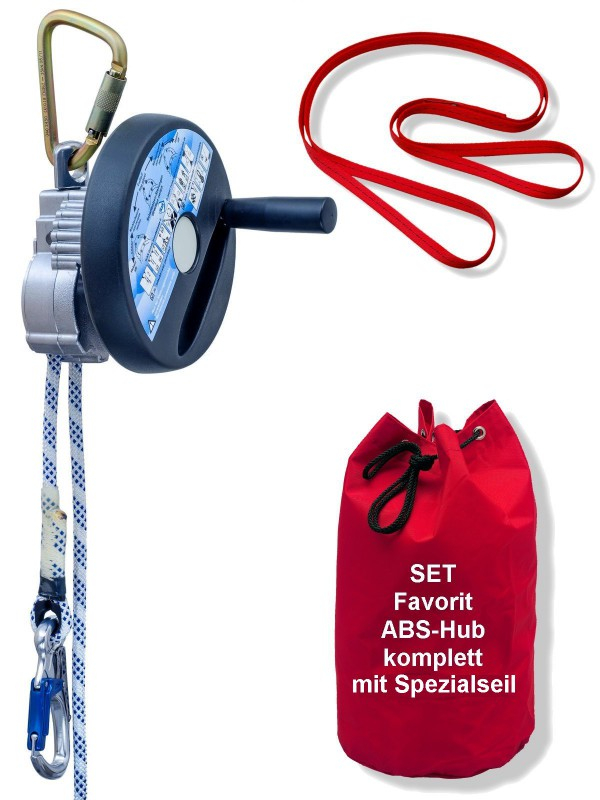 Abseilgerät Favorit ABS-Hub komplett als Set mit Seil, 1.153,59 €
